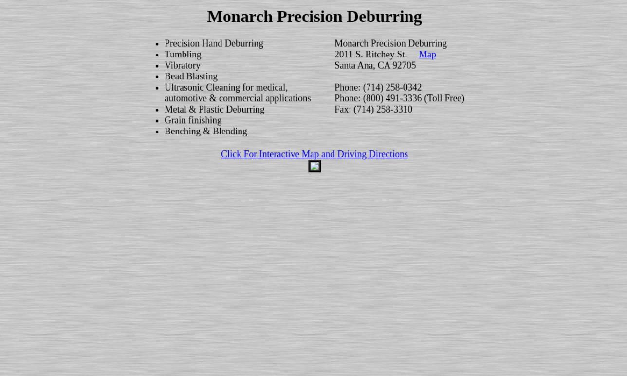 Monarch Precision Deburring